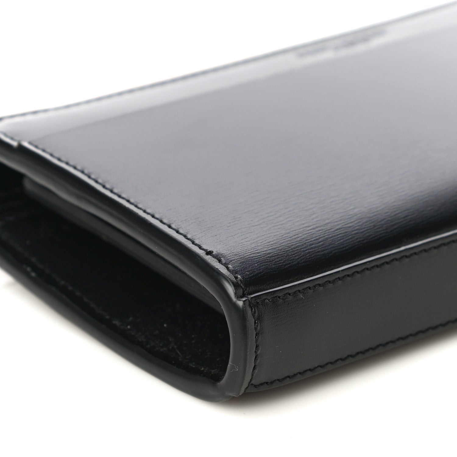 Saint Laurent Calfskin Fragment Zip Around Wallet Black 9 of 10
