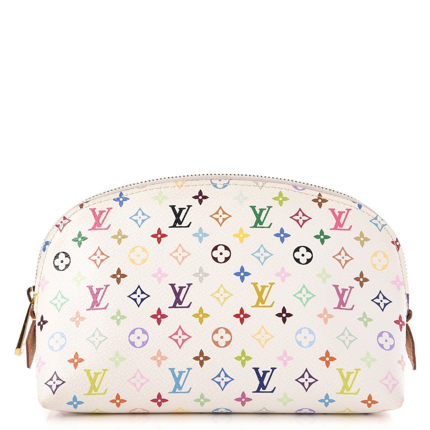 Monogram Multicolor Cosmetic Pouch White Litchi