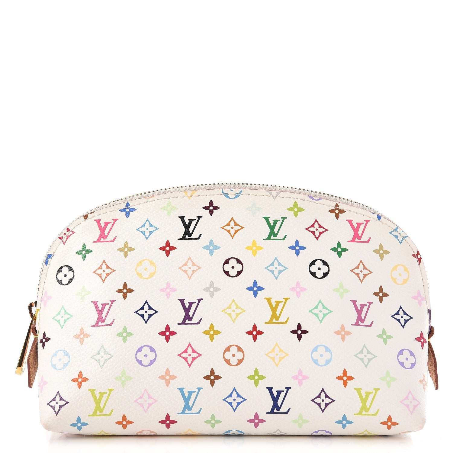Louis Vuitton Monogram Multicolor Cosmetic Pouch White Litchi 1 of 6