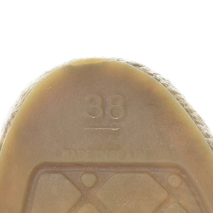 Chanel Suede Pearl CC Espadrilles 38 Beige Black 11 of 20