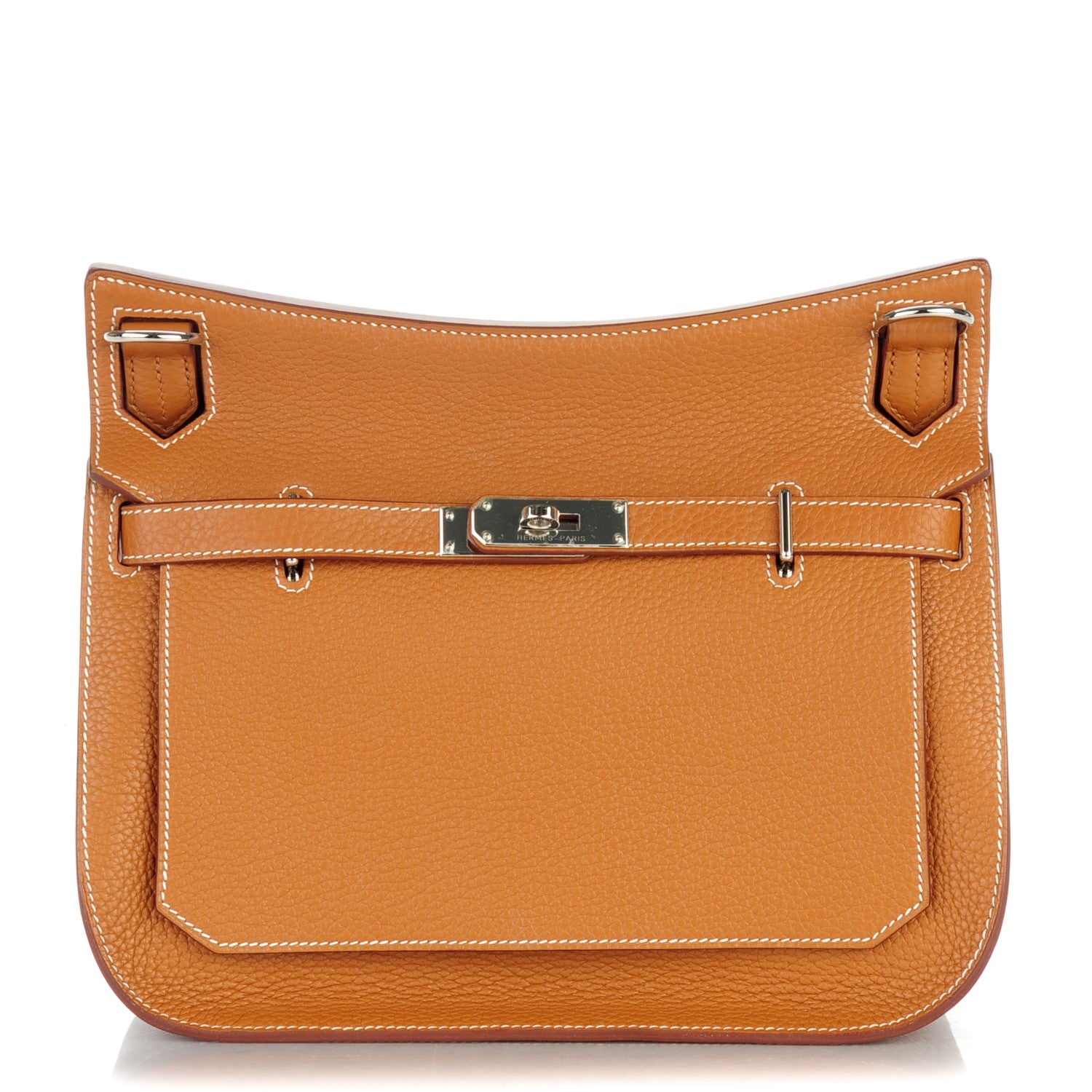 Hermes Taurillon Clemence Jypsiere 28 Gold 1 of 8