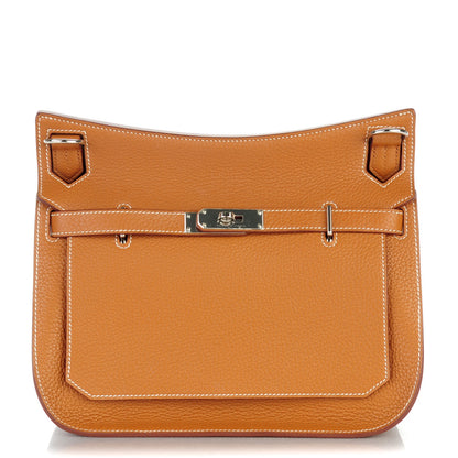 Hermes Taurillon Clemence Jypsiere 28 Gold 1 of 8