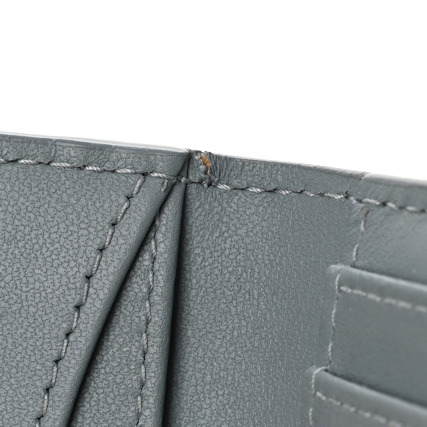 Christian Dior Supple Calfskin Cannage Caro Dandelion Card Holder Cloud Blue 7 of 7