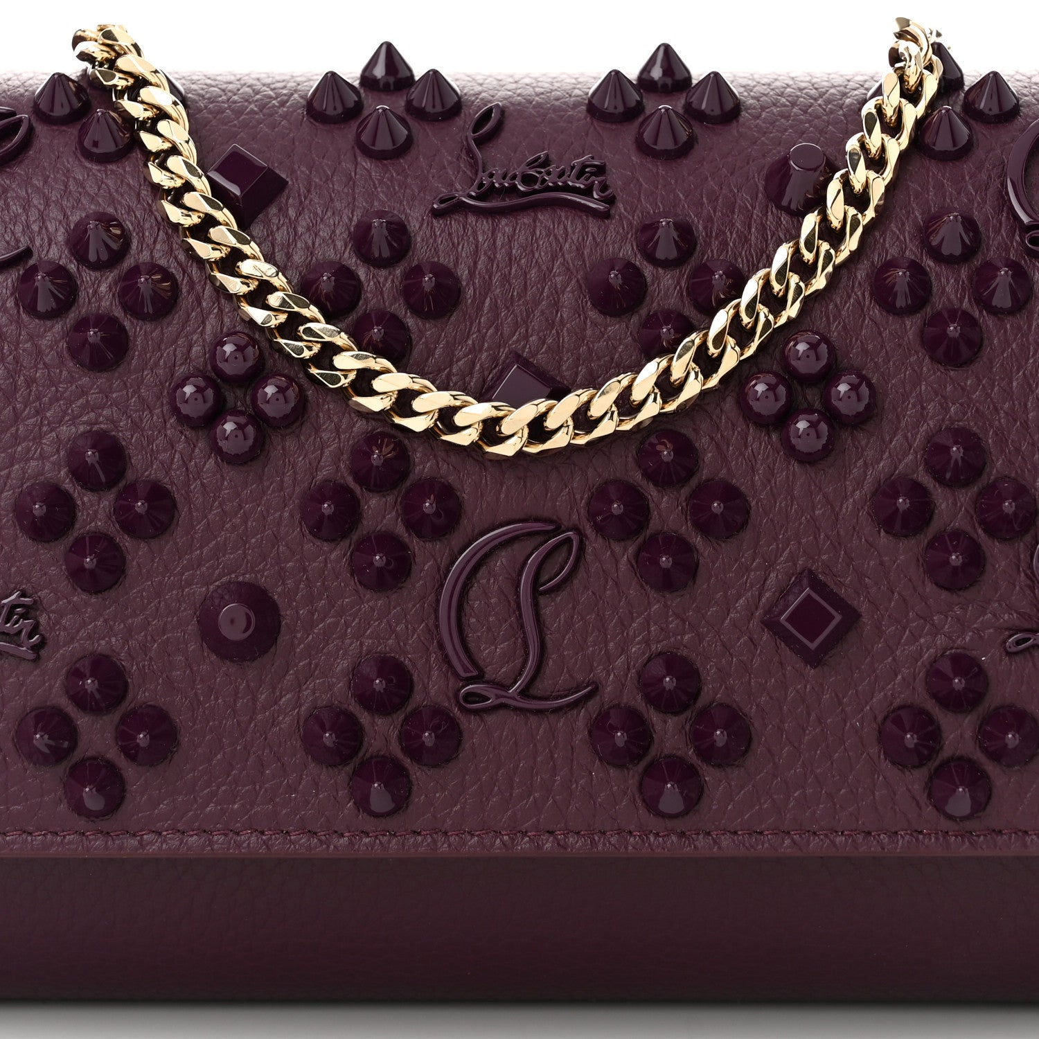 Christian Louboutin Calfskin Spikes Loubinthesky Paloma Merlot 8 of 11