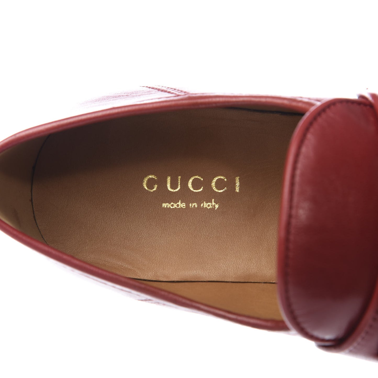 Malaga Kid Horsebit Mid Heel Loafers 35 Red
