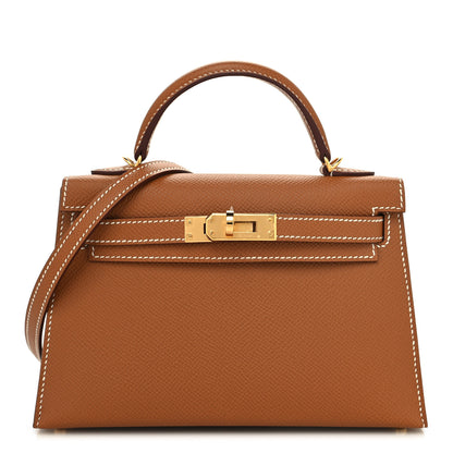 Hermes Epsom Mini Kelly Sellier 20 Gold 1 of 10