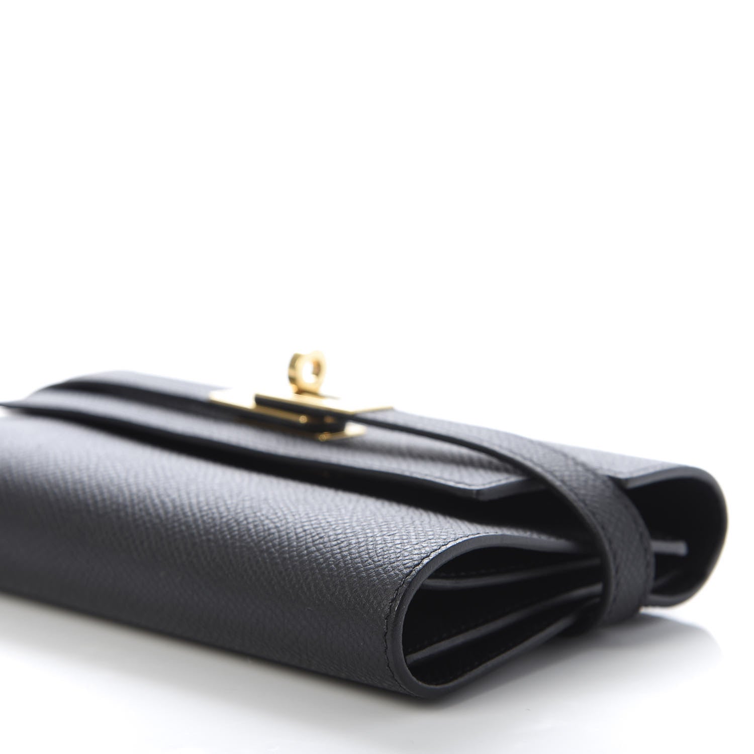 Hermes Epsom Medium Kelly Wallet Black 7 of 9