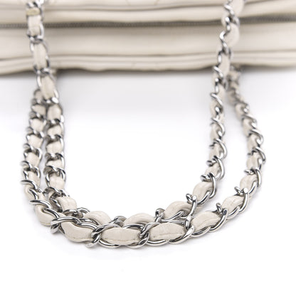 Chanel Calfskin Small Diamond Stitch Tote White 16 of 18