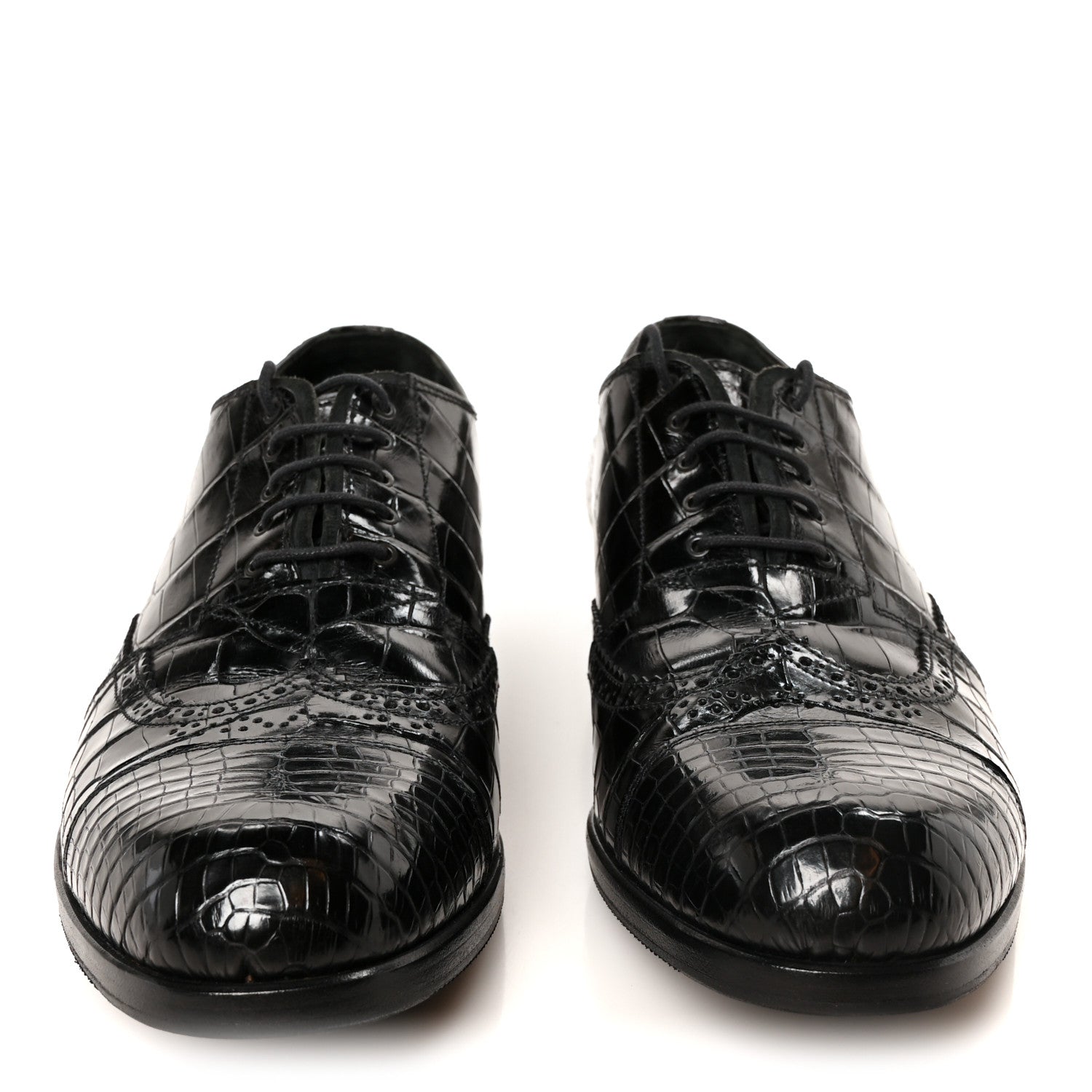 Prada Crocodile Mens Oxford 9 Black 3 of 10