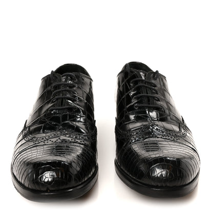 Prada Crocodile Mens Oxford 9 Black 3 of 10