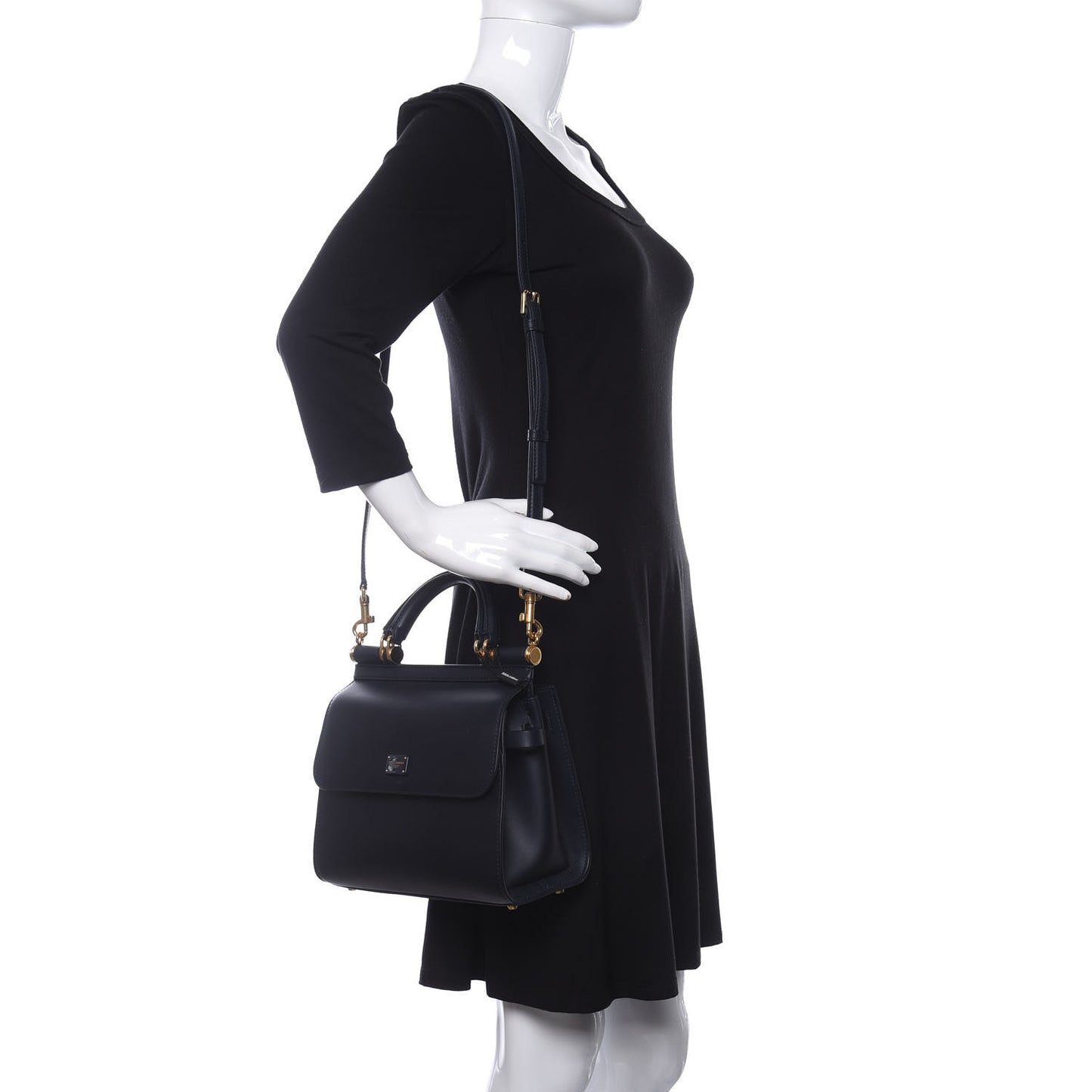 Vitello Morbido Small Sicily 58 Bag Dark Blue