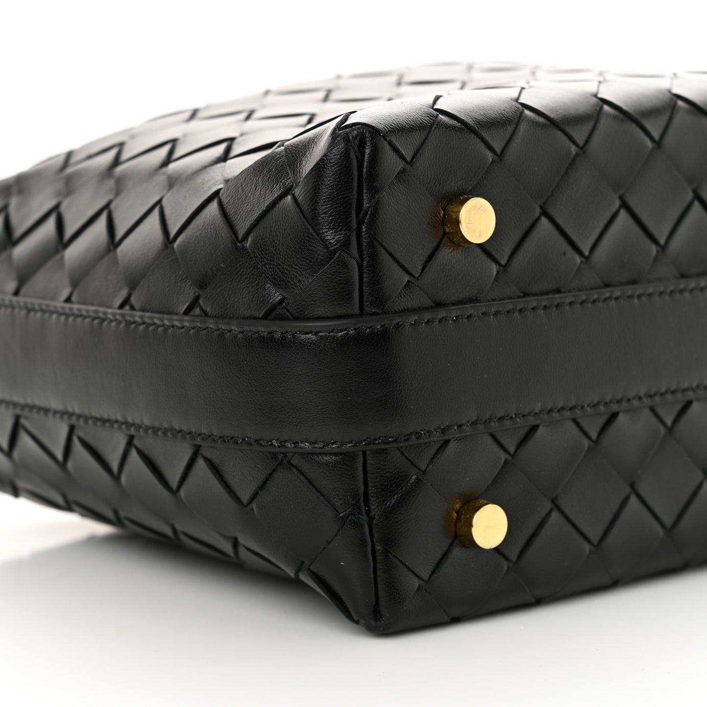 Calfskin Nappa Intrecciato Mini Wallace Black