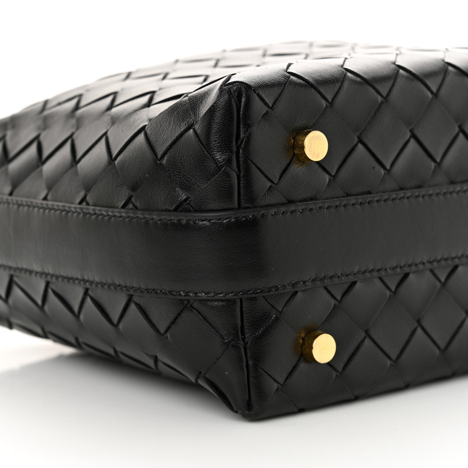 Bottega Veneta Calfskin Nappa Intrecciato Mini Wallace Black 9 of 10