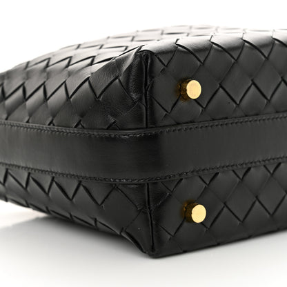 Bottega Veneta Calfskin Nappa Intrecciato Mini Wallace Black 9 of 10