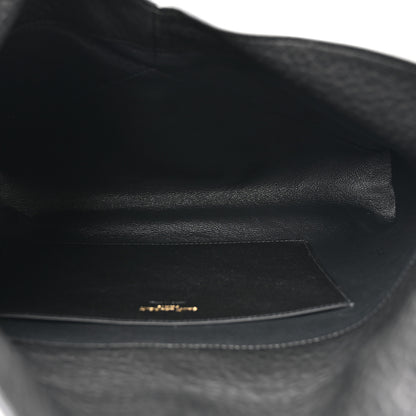 Saint Laurent Grained Lambskin Cassandre Envelope Pouch Black 5 of 7