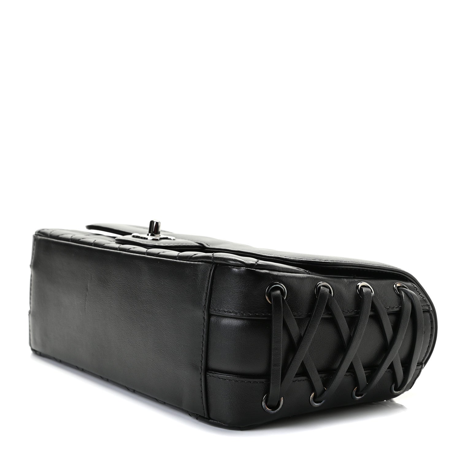 Chanel Calfskin Quilted Medium Coco Corset Flap Black 4 of 7