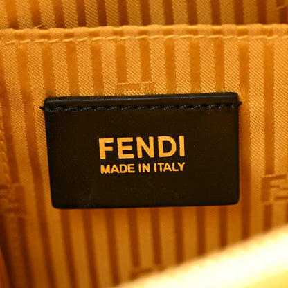 Fendi Vitello Colorblock Regular 2Jours Tote White Multicolor Girasole Black 7 of 15