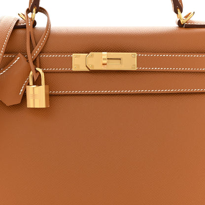 Hermes Epsom Kelly Sellier 28 Gold 8 of 11
