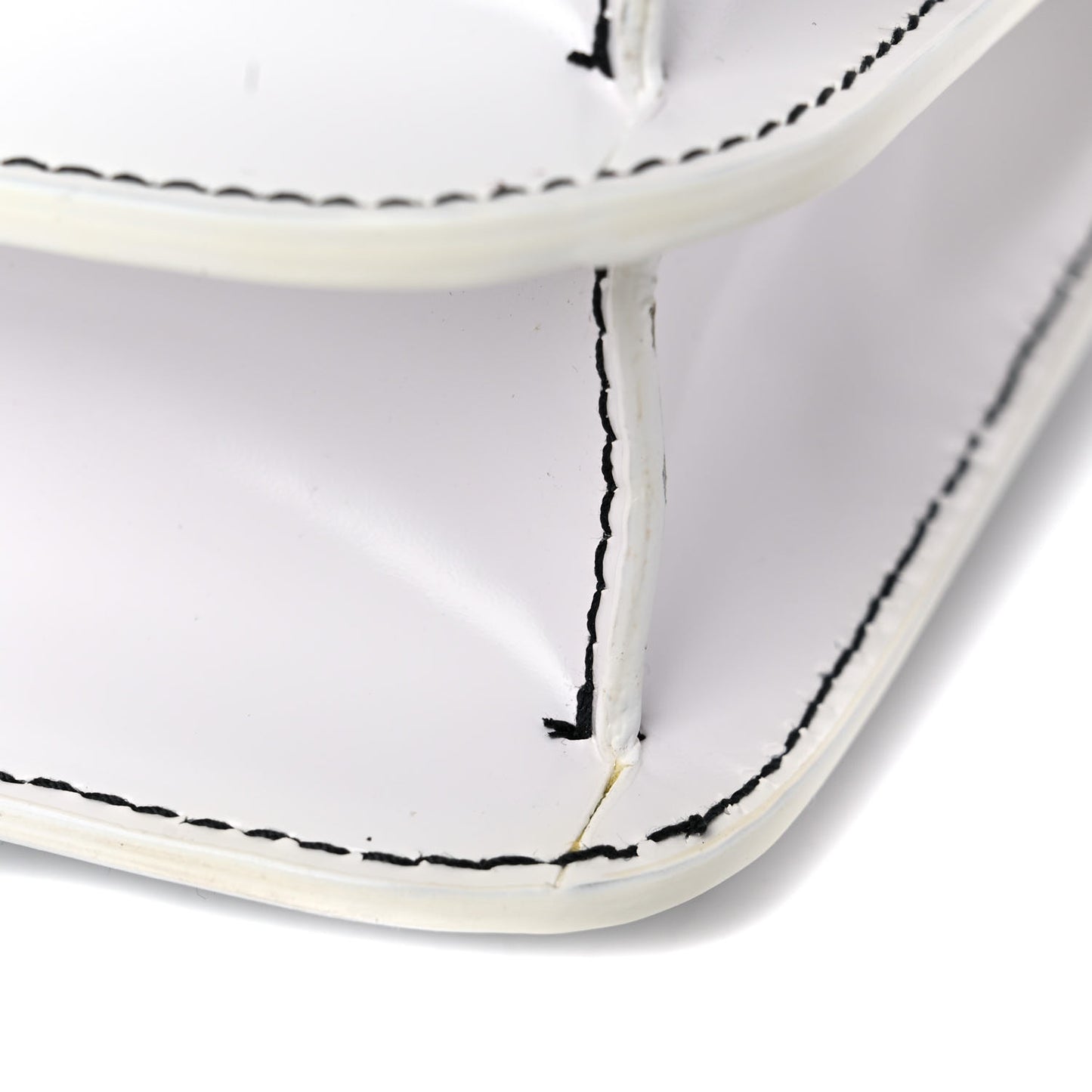 Calfskin Monogram Embossed Small TB Chain Bag Optic White