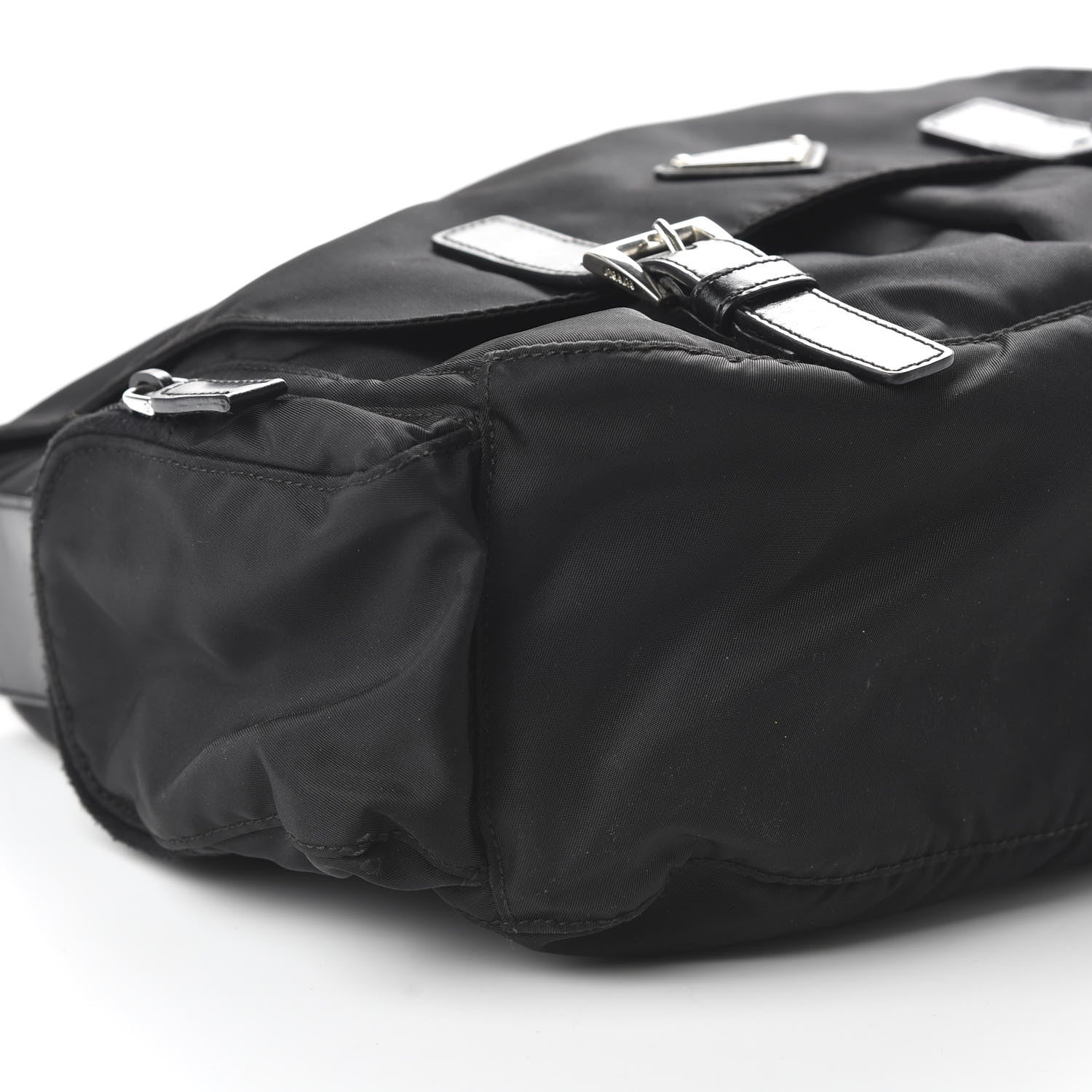Prada Nylon Vela Messenger Bag Black 6 of 11