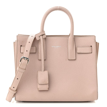 Saint Laurent Grained Calfskin Nano Sac de Jour Antique Rose 1 of 15