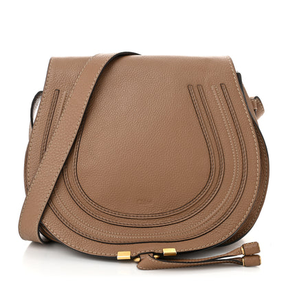 Chloe Calfskin Medium Marcie Round Crossbody Bag Nut 1 of 11