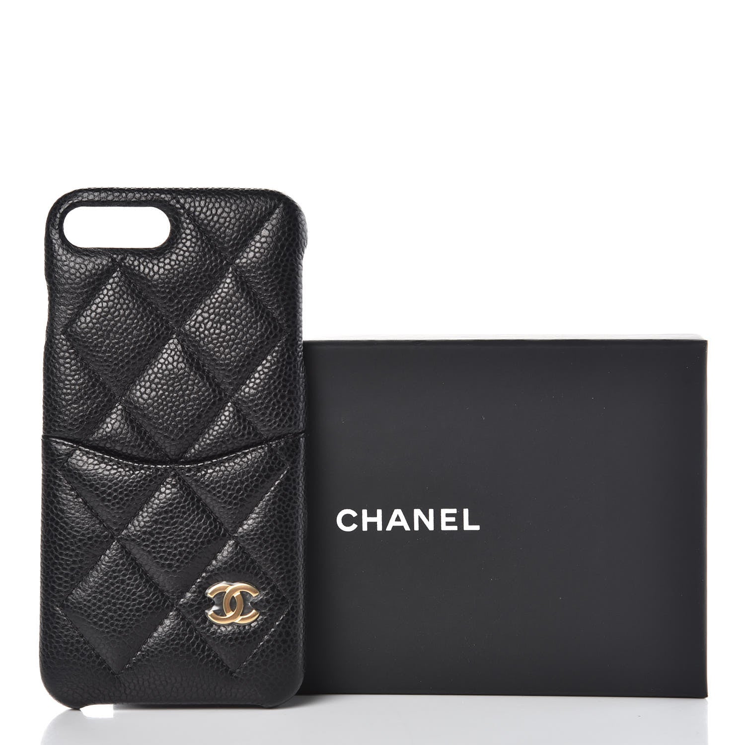 Chanel Caviar Quilted iPhone 8 Plus Coco Tech Case Black 5 of 6