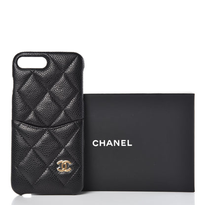 Chanel Caviar Quilted iPhone 8 Plus Coco Tech Case Black 5 of 6