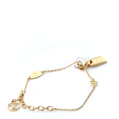 Louis Vuitton Brass Nanogram Bracelet Silver Gold 3 of 6