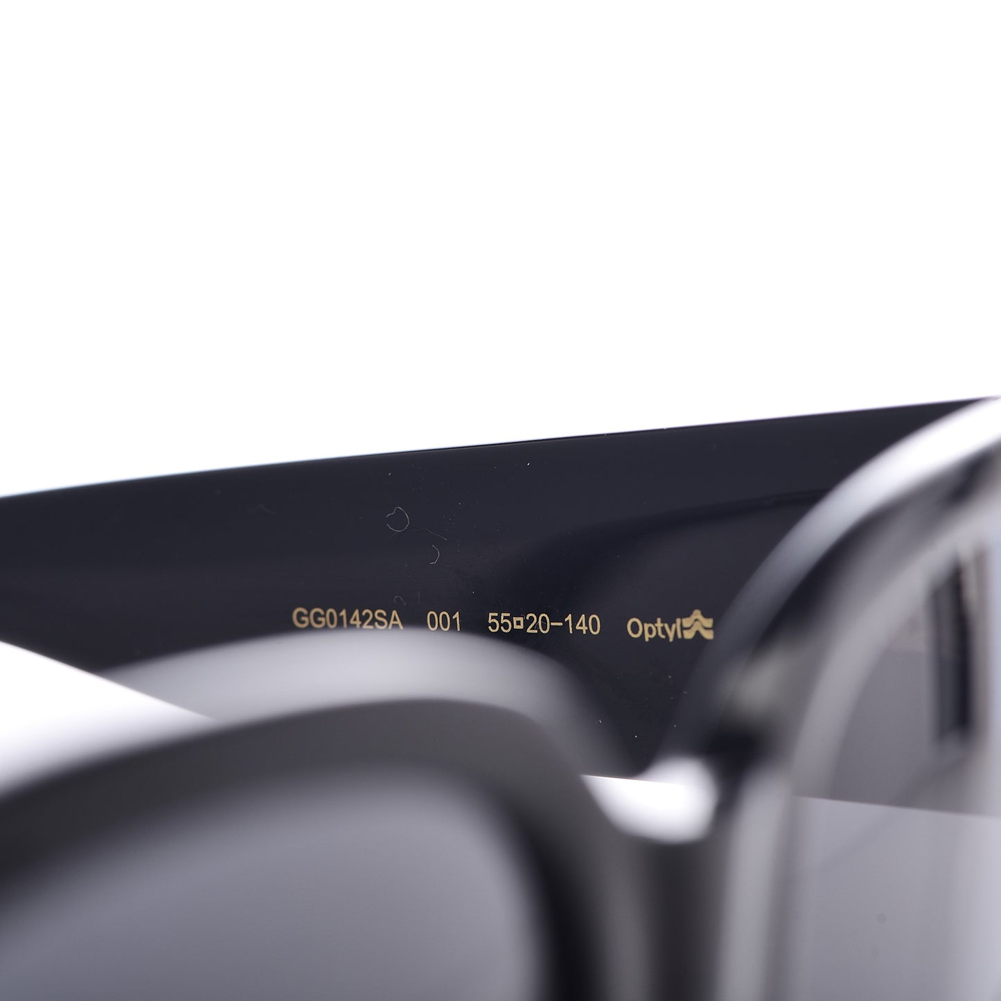 Acetate Square Frame Sunglasses GG0141S Black