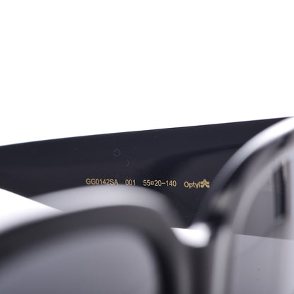 Gucci Acetate Square Frame Sunglasses GG0141S Black 6 of 7