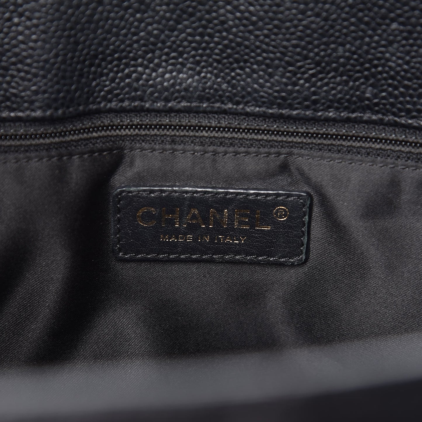 Caviar Quilted Grand Shopping Tote GST Black
