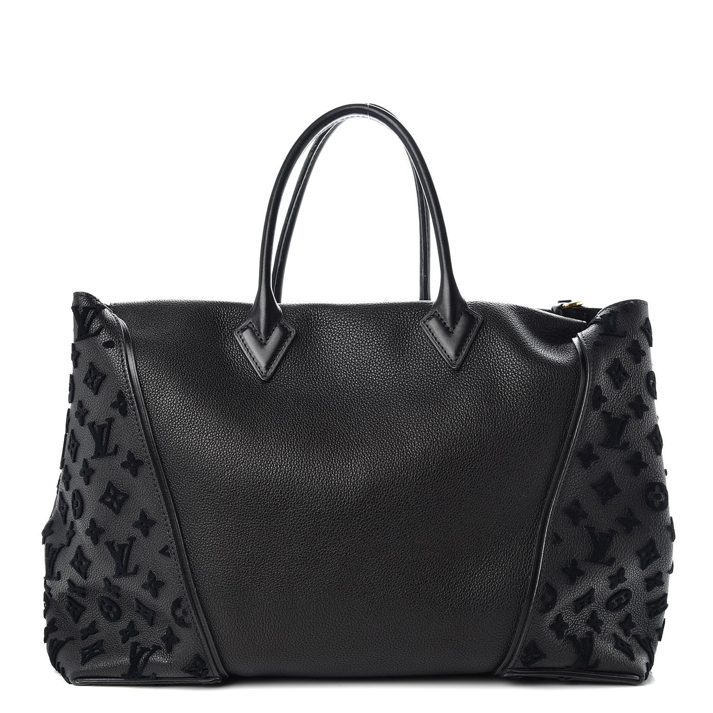 Cuir Orfevre Veau Cachemire Tote W GM Black