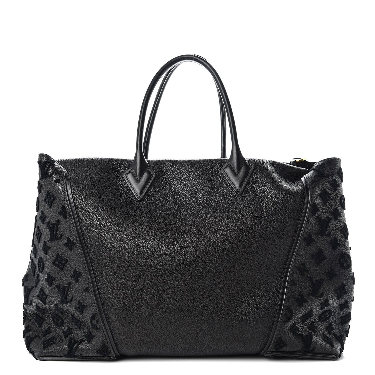 Louis Vuitton Cuir Orfevre Veau Cachemire Tote W GM Black 1 of 14