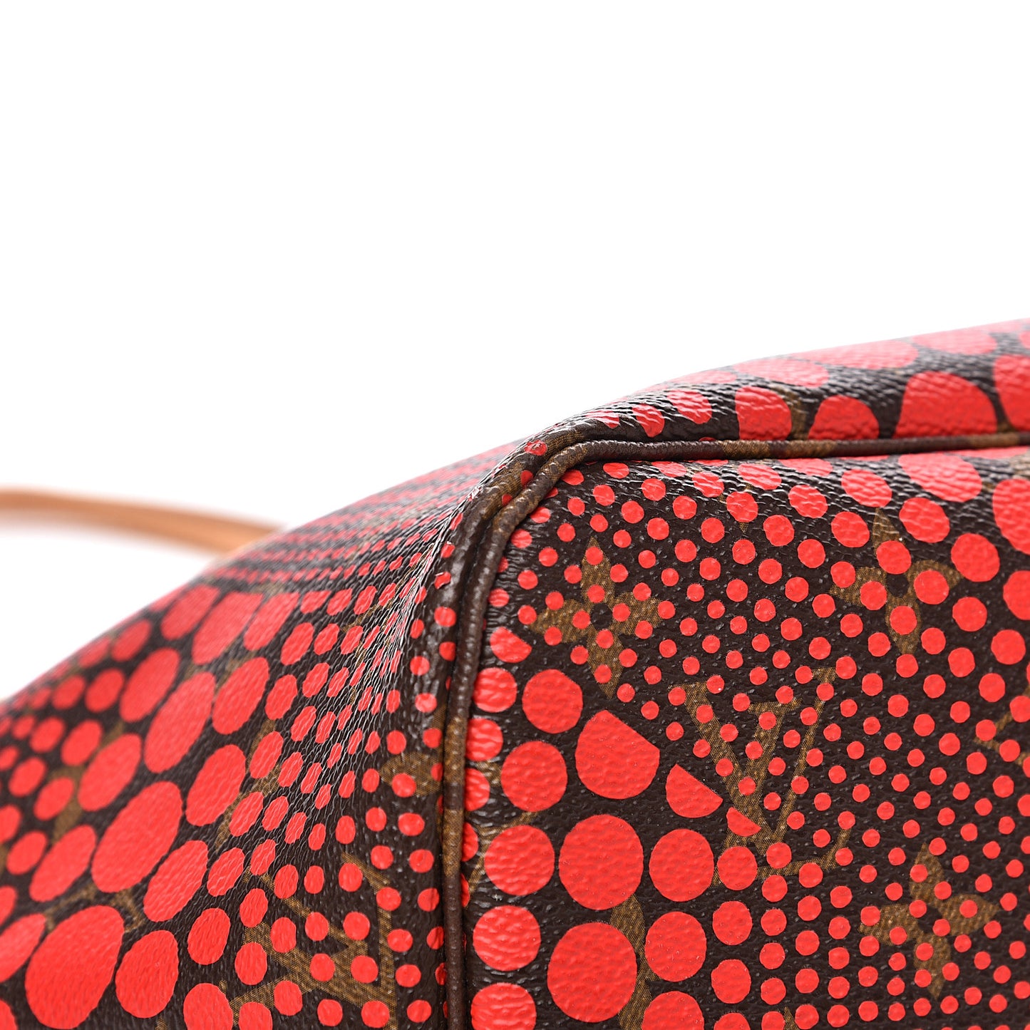 Monogram Kusama Waves Neverfull MM Red