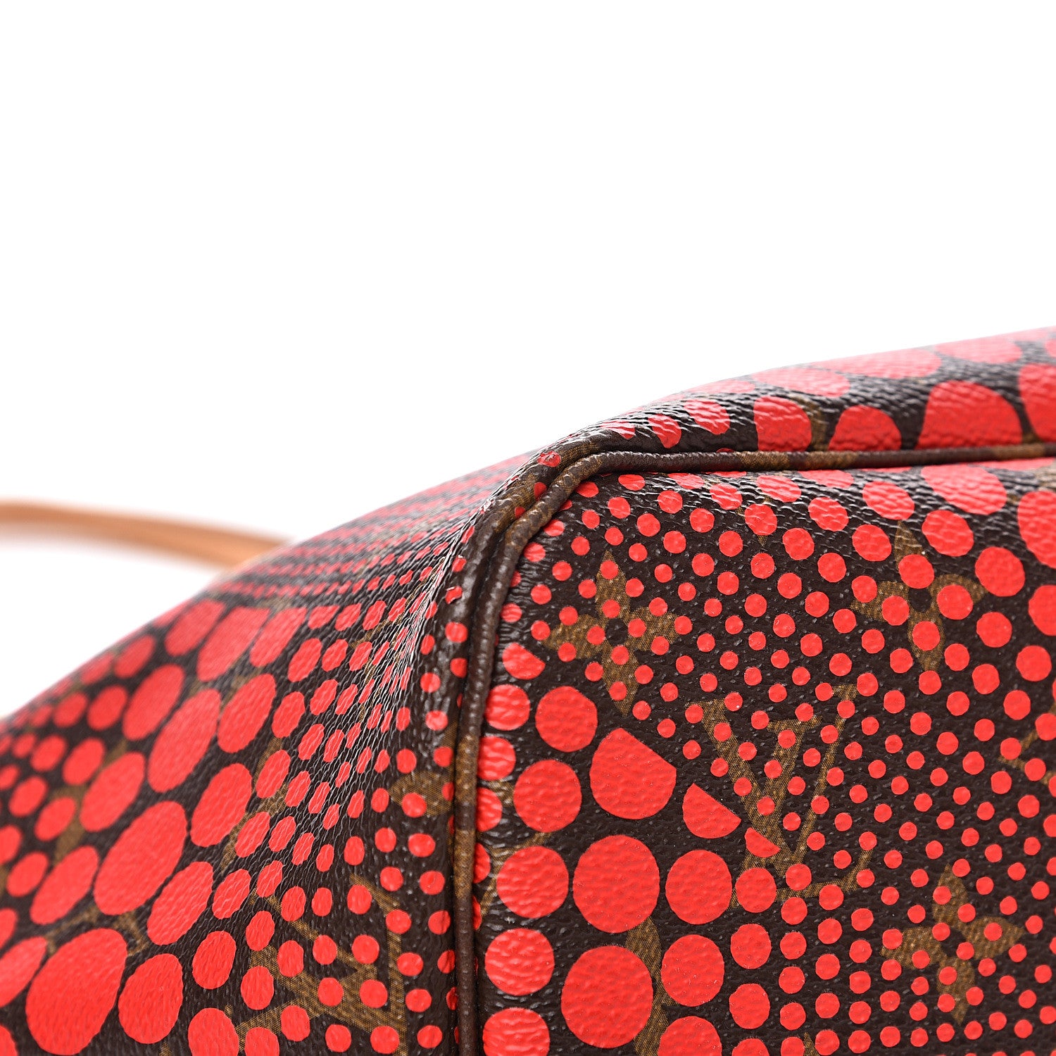 Louis Vuitton Monogram Kusama Waves Neverfull MM Red 8 of 14
