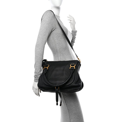 Chloe Calfskin Medium Marcie Satchel Black 2 of 12
