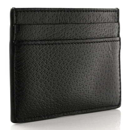 Gucci Calfskin Boar Effect GG Marmont Card Holder Black 3 of 15