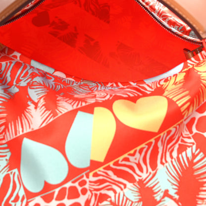 Hermes Silk Balusoie Vache Hunter La Promenade du Matin Bandana Bag Orange Poppy Fauve 5 of 13