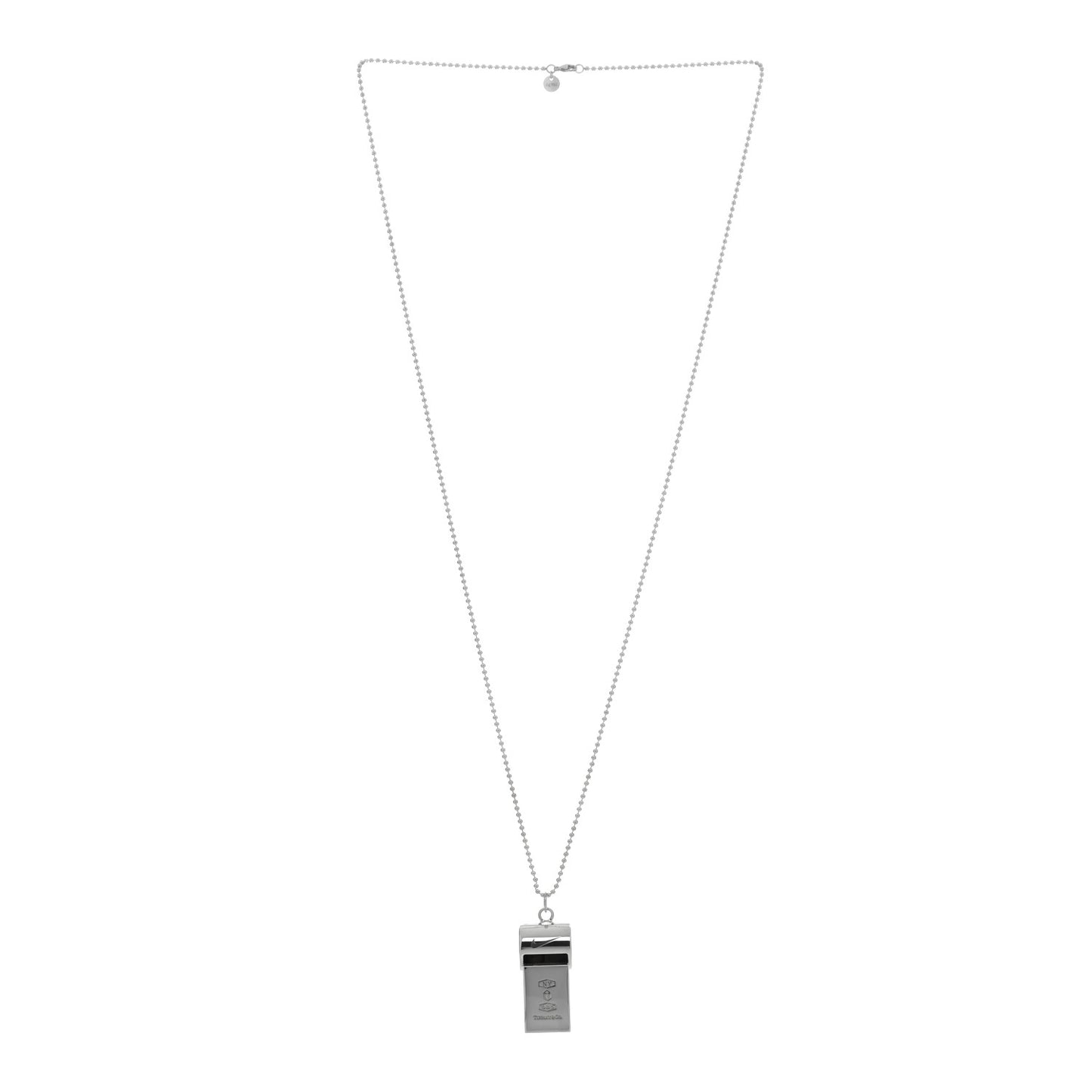 X NIKE Sterling Silver Whistle Pendant Necklace