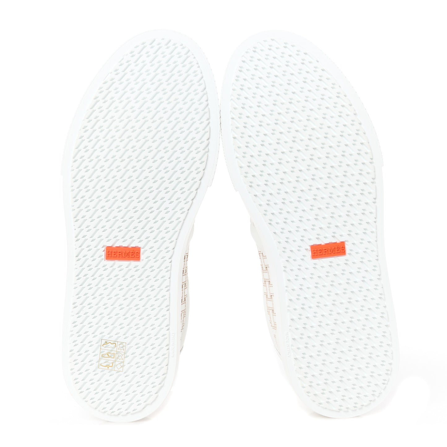 Calfskin Cross Woven Day Sneakers 40 White
