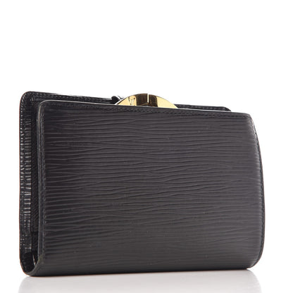Louis Vuitton Epi French Purse Wallet Black 3 of 8