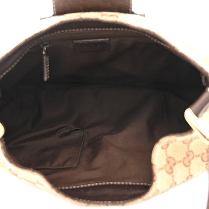 Gucci Monogram Medium New Ladies Web Hobo Dark Brown 6 of 12