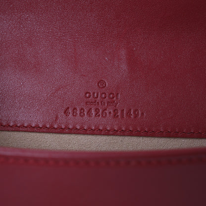 Gucci Calfskin Matelasse GG Marmont Mini Bag Hibiscus Red 7 of 11
