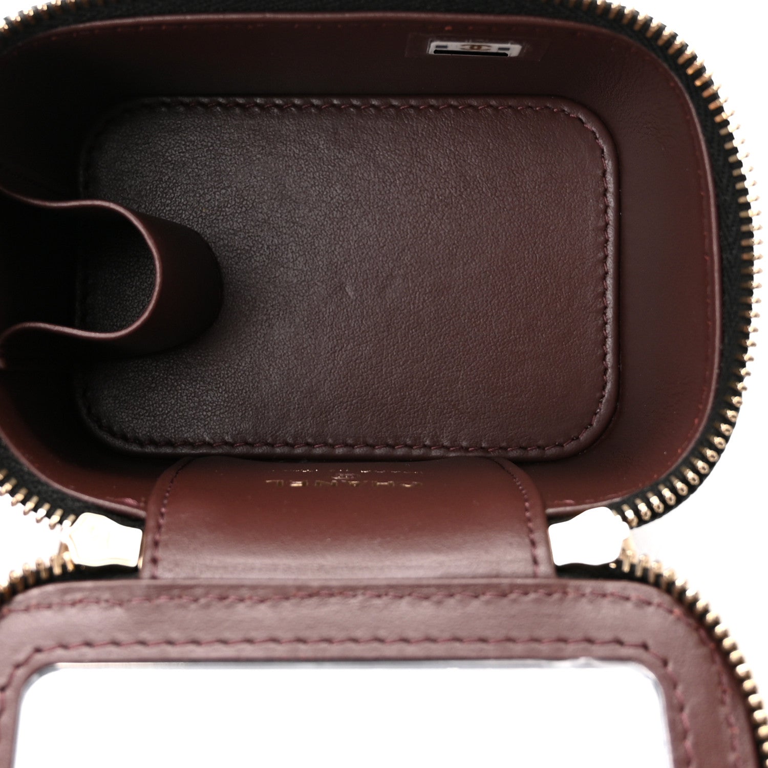 Chanel Caviar Quilted Mini Vanity Case With Chain Black 5 of 11