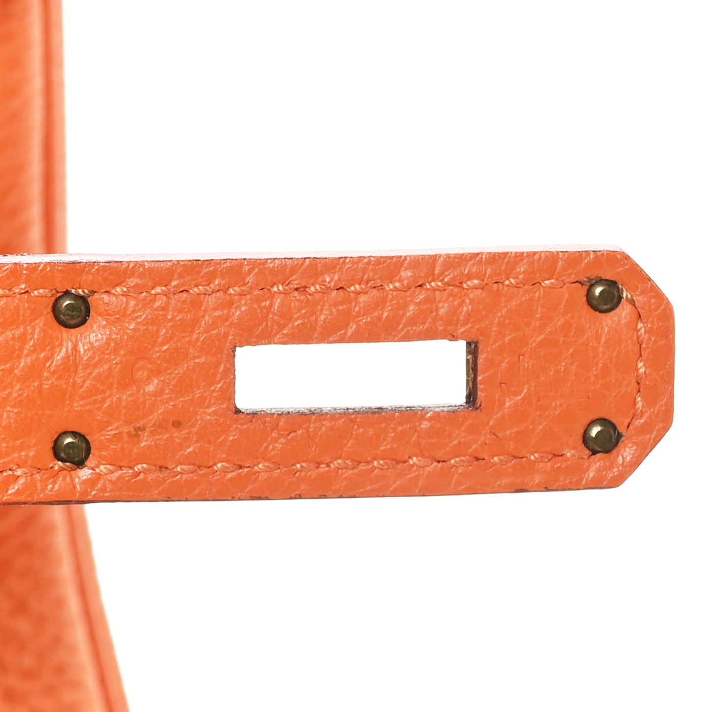 Taurillon Clemence Birkin 35 Orange