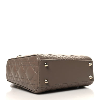 Christian Dior Lambskin Cannage Small My ABCDior Lady Dior Warm Taupe 4 of 10