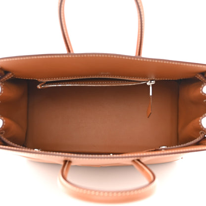 Hermes Swift Birkin Shadow 25 Gold 5 of 10