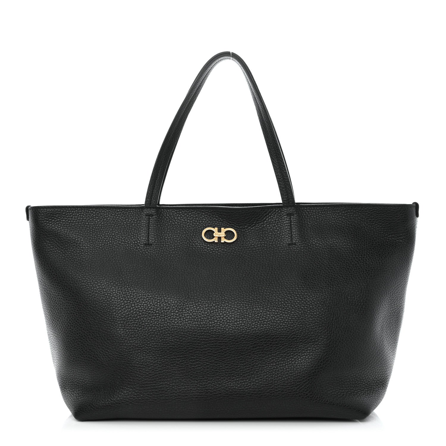 Salvatore Ferragamo Calfskin Medium Tote Black 1 of 9