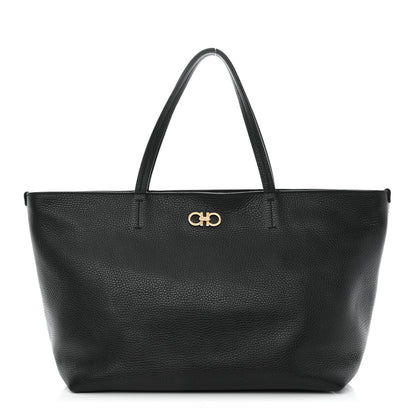 Salvatore Ferragamo Calfskin Medium Tote Black 1 of 9